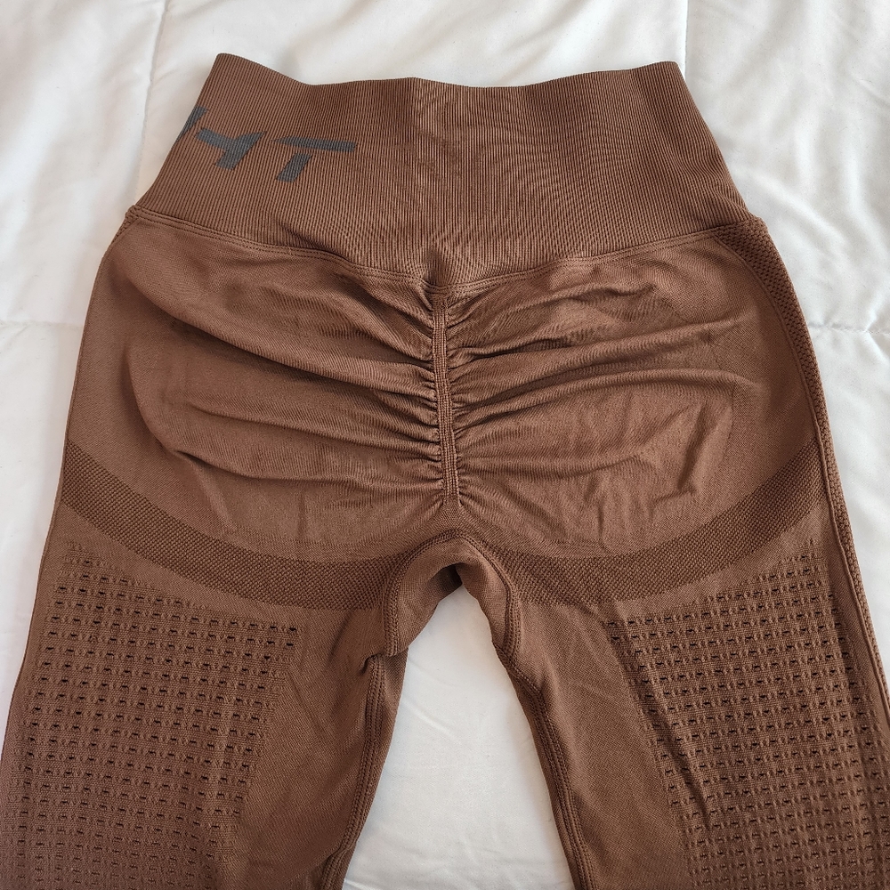 Echt Arise Scrunch Leggings, Brown, Size Small